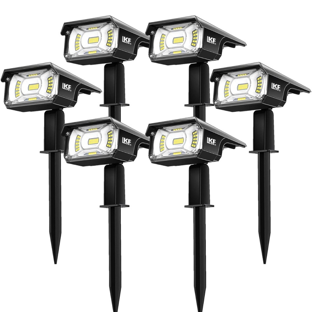 Brand New 6-Pack Solar Outdoor Landscape Lights 40 LEDs 3 Modes Auto On/Off